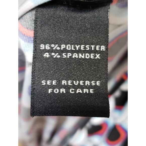 MSK Women's Multicolor Polyester Round Neck Long Sleeve Knee Length Dress Small - Picture 10 of 13